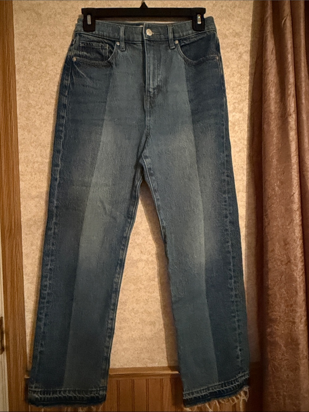LOFT Women’s Two-toned Blue Straight-Leg Jeans